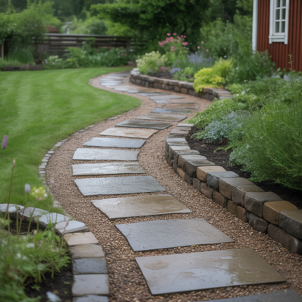 2.Sa bygger du en tradgardsstig som tal alla vader