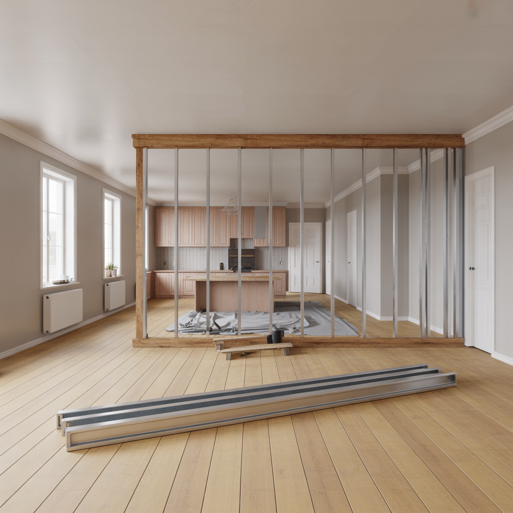 oppna barande vagg i villa kostnad bygglov och metod