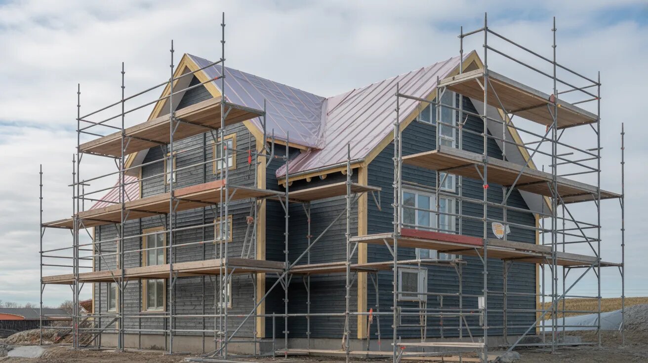 Hyra Byggställning & Montera Väderskydd