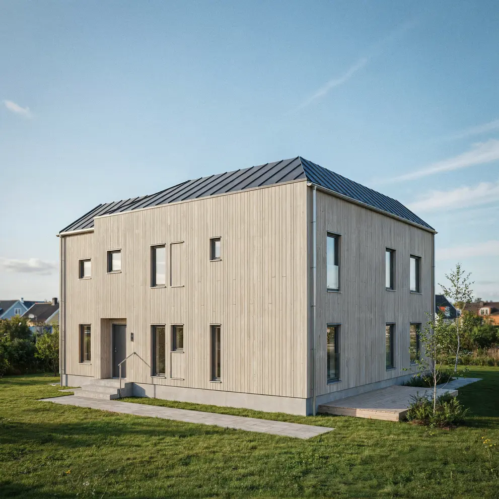 bygga nyproduktion trahus villa taby